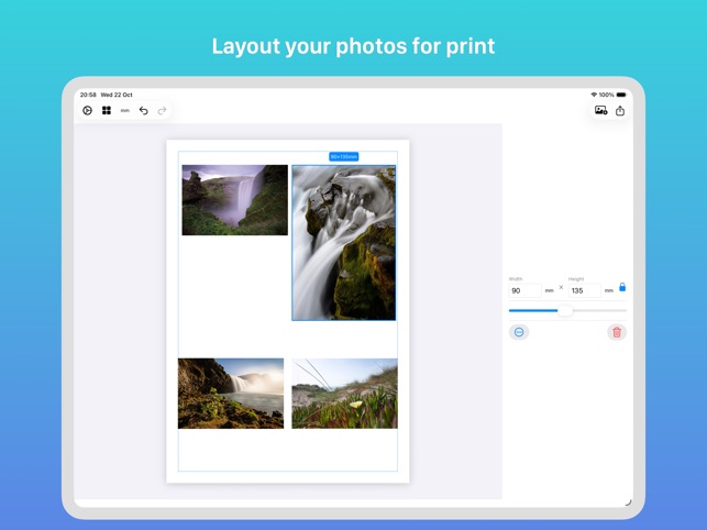 Print Layout Designer iPad Screenshot 1