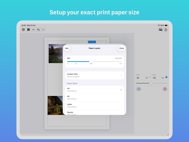 Print Layout Designer iPad Screenshot 3